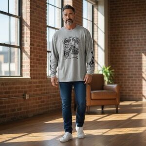 281 - 🏍️ Long Sleeve Artwork Men's T-Shirt